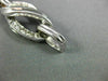 ESTATE WIDE 7.0CT DIAMOND 14KT WHITE GOLD 3D OVAL HELIX INFINITY TENNIS BRACELET
