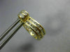 ESTATE WIDE .50CT DIAMOND 14K YELLOW GOLD 3D OVAL FILIGREE DOUBLE SIDED EARRINGS