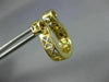 ESTATE WIDE .50CT DIAMOND 14K YELLOW GOLD 3D OVAL FILIGREE DOUBLE SIDED EARRINGS