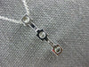 ESTATE .86CT DIAMOND 14KT WHITE GOLD 3 STONE PAST PRESENT FUTURE PENDANT #1085