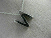 ESTATE .30CT DIAMOND 14KT WHITE GOLD CLASSIC "N" INITIAL FLOATING PENDANT #20586