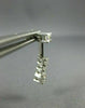 .77CT DIAMOND 14KT WHITE GOLD ROUND CLASSIC JOURNEY DROP HANGING EARRINGS #1240
