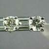 ESTATE .38CT DIAMOND 14KT WHITE GOLD ROUND CLASSIC 4 PRONG STUD EARRINGS #1656