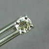 ESTATE .38CT DIAMOND 14KT WHITE GOLD ROUND CLASSIC 4 PRONG STUD EARRINGS #1656