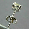 ESTATE .38CT DIAMOND 14KT WHITE GOLD ROUND CLASSIC 4 PRONG STUD EARRINGS #1656