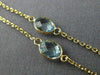 ESTATE 9.25CT AAA MULTI GEM 14KT YELLOW GOLD 3D OVAL BY THE YARD LOVE NECKLACE