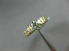 ESTATE .65CT DIAMOND 14K WHITE & YELLOW GOLD 2 ROW CHANNEL ENGAGEMENT RING #2964