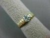 ESTATE .65CT DIAMOND 14K WHITE & YELLOW GOLD 2 ROW CHANNEL ENGAGEMENT RING #2964
