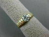 ESTATE .65CT DIAMOND 14K WHITE & YELLOW GOLD 2 ROW CHANNEL ENGAGEMENT RING #2964