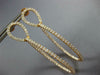 LARGE 2.10CT DIAMOND 18KT ROSE GOLD 3D INSIDE OUT TEAR DROP HANGING EARRINGS