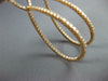 LARGE 2.10CT DIAMOND 18KT ROSE GOLD 3D INSIDE OUT TEAR DROP HANGING EARRINGS