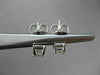 ESTATE .40CT PRINCESS DIAMOND 14KT WHITE GOLD 3D SOLITAIRE STUD EARRINGS #23457