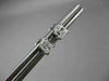 ESTATE .40CT PRINCESS DIAMOND 14KT WHITE GOLD 3D SOLITAIRE STUD EARRINGS #23457