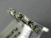 ANTIQUE .90CT DIAMOND PLATINUM ROUND & TAPERED BAGUETTE ETERNITY RING 3mm #18142