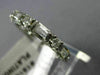 ANTIQUE .90CT DIAMOND PLATINUM ROUND & TAPERED BAGUETTE ETERNITY RING 3mm #18142