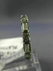 ANTIQUE .90CT DIAMOND PLATINUM ROUND & TAPERED BAGUETTE ETERNITY RING 3mm #18142
