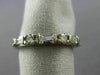 ANTIQUE .90CT DIAMOND PLATINUM ROUND & TAPERED BAGUETTE ETERNITY RING 3mm #18142