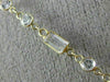 LARGE 15.0CT WHITE QUARTZ & SOUTH SEA PEARL 14K YELLOW GOLD BY THE YARD NECKLACE