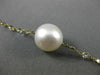 LARGE 15.0CT WHITE QUARTZ & SOUTH SEA PEARL 14K YELLOW GOLD BY THE YARD NECKLACE