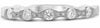 ESTATE .24CT DIAMOND 14KT WHITE GOLD 5 STONE FILIGREE MILGRAIN ANNIVERSARY RING