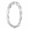 ESTATE .24CT DIAMOND 14KT WHITE GOLD 5 STONE FILIGREE MILGRAIN ANNIVERSARY RING