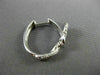 ESTATE LARGE .80CT DIAMOND 18K WHITE GOLD INFINITY HUGGIE EARRINGS E/F VVS 23898