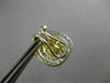 EXTRA LARGE 3.88CT WHITE & FANCY YELLOW DIAMOND 18KT GOLD SQUARE HALO EARRINGS