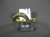 ESTATE WIDE .35CT DIAMOND 14KT YELLOW GOLD CLASSIC WAVE V SHAPE FUN RING #10841