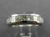 ESTATE 1.26CT DIAMOND 14KT WHITE GOLD 9 STONE WEDDING ANNIVERSARY RING #8145