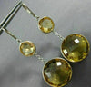 EXTRA LARGE 36.0CT AAA CITRINE 14K YELLOW GOLD ROUND LEVER BACK HANGING EARRINGS
