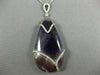 EXTRA LARGE 55.88CT DIAMOND & AAA AMETHYST 14KT WHITE GOLD 3D PEAR SHAPE PENDANT