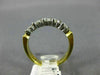 ESTATE .50CT DIAMOND 18KT TWO TONE GOLD 5 STONE WEDDING ANNIVERSARY RING #4838