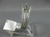 WIDE 1.01CT DIAMOND 14KT WHITE GOLD 3D 4 PRONG FLOWER SEMI MOUNT ENGAGEMENT RING
