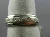 ESTATE WIDE .38CT DIAMOND 14K WHITE GOLD WEDDING ANNIVERSARY ETERNITY RING 14825