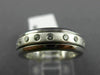 ESTATE WIDE .38CT DIAMOND 14K WHITE GOLD WEDDING ANNIVERSARY ETERNITY RING 14825