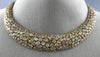 GIA EXTRA LARGE 58.99CT MULTI COLOR FANCY DIAMOND 18K ROSE GOLD CLUSTER NECKLACE