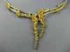 GIA 26.96CT WHITE & PINK DIAMOND 18KT 2 TONE GOLD 3D DOUBLE ROW LARIAT NECKLACE