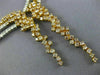 GIA 26.96CT WHITE & PINK DIAMOND 18KT 2 TONE GOLD 3D DOUBLE ROW LARIAT NECKLACE
