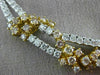 GIA 26.96CT WHITE & PINK DIAMOND 18KT 2 TONE GOLD 3D DOUBLE ROW LARIAT NECKLACE
