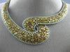 GIA EXTRA LARGE 34.34CT MULTI COLOR FANCY DIAMOND 18KT 2 TONE GOLD LOVE NECKLACE