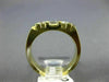 ESTATE .48CT DIAMOND 14KT YELLOW GOLD 3 STONE ROUND & PRINCESS FLAT RING #1634