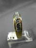 ESTATE .50CT DIAMOND 14KT WHITE & YELLOW GOLD 7 STONE INFINITY BEZEL RING #9674