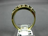ESTATE .50CT DIAMOND 14KT WHITE & YELLOW GOLD 7 STONE INFINITY BEZEL RING #9674