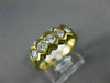 ESTATE .45CT DIAMOND 14KT YELLOW GOLD SEMI BEZEL WEDDING ANNIVERSARY RING #19027