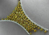 GIA LARGE 14.86CT WHITE & INTENSE FANCY YELLOW DIAMOND 18KT 2 TONE GOLD NECKLACE