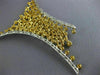 GIA LARGE 14.86CT WHITE & INTENSE FANCY YELLOW DIAMOND 18KT 2 TONE GOLD NECKLACE