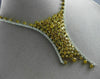GIA LARGE 14.86CT WHITE & INTENSE FANCY YELLOW DIAMOND 18KT 2 TONE GOLD NECKLACE
