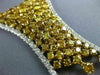 GIA LARGE 14.86CT WHITE & INTENSE FANCY YELLOW DIAMOND 18KT 2 TONE GOLD NECKLACE