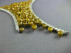 GIA LARGE 14.86CT WHITE & INTENSE FANCY YELLOW DIAMOND 18KT 2 TONE GOLD NECKLACE