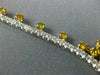 GIA LARGE 14.86CT WHITE & INTENSE FANCY YELLOW DIAMOND 18KT 2 TONE GOLD NECKLACE